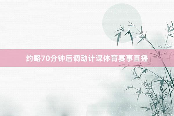 约略70分钟后调动计谋体育赛事直播