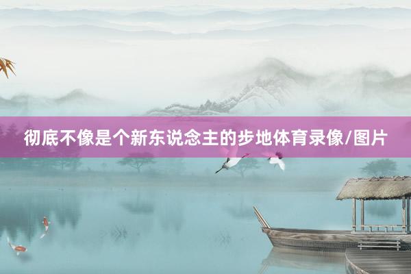 彻底不像是个新东说念主的步地体育录像/图片