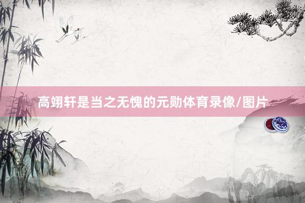 高翊轩是当之无愧的元勋体育录像/图片