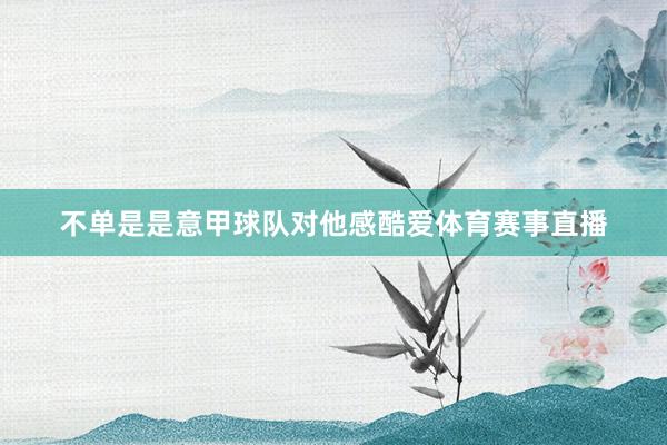 不单是是意甲球队对他感酷爱体育赛事直播