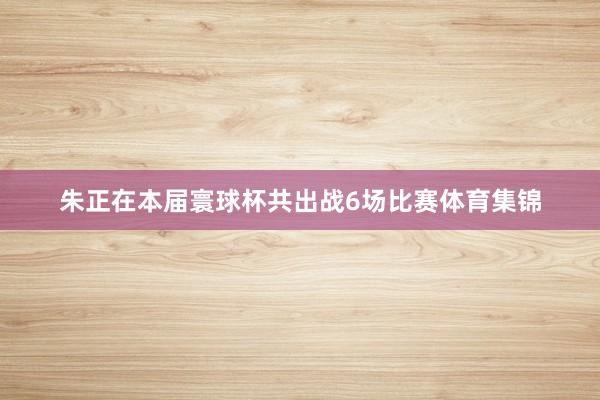 朱正在本届寰球杯共出战6场比赛体育集锦