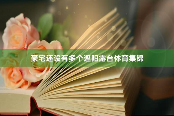 豪宅还设有多个遮阳露台体育集锦