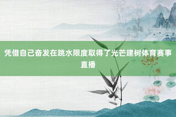凭借自己奋发在跳水限度取得了光芒建树体育赛事直播