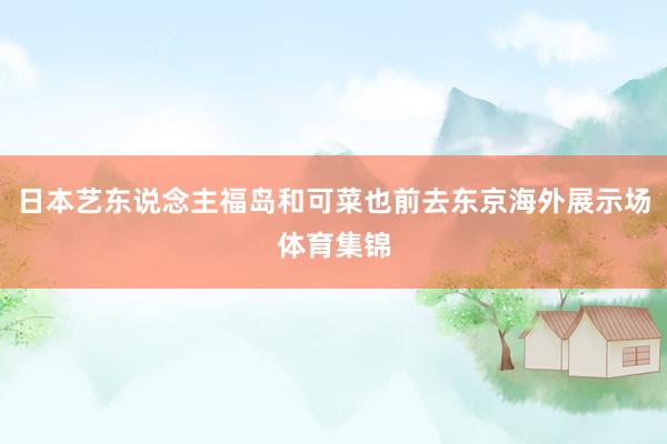 日本艺东说念主福岛和可菜也前去东京海外展示场体育集锦