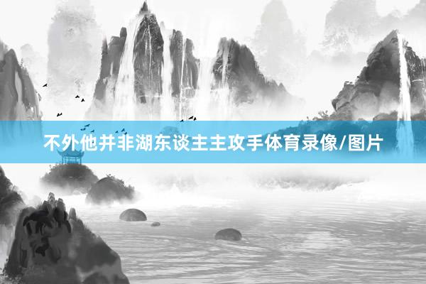 不外他并非湖东谈主主攻手体育录像/图片