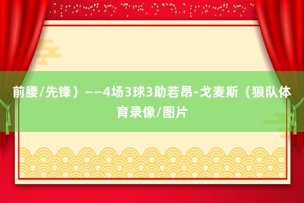 前腰/先锋）——4场3球3助若昂-戈麦斯（狼队体育录像/图片