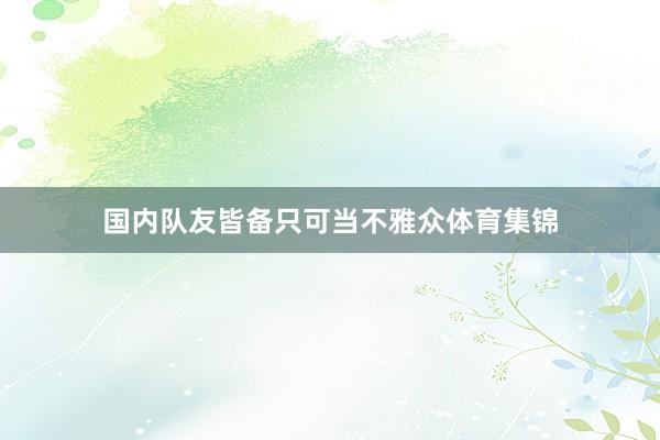 国内队友皆备只可当不雅众体育集锦