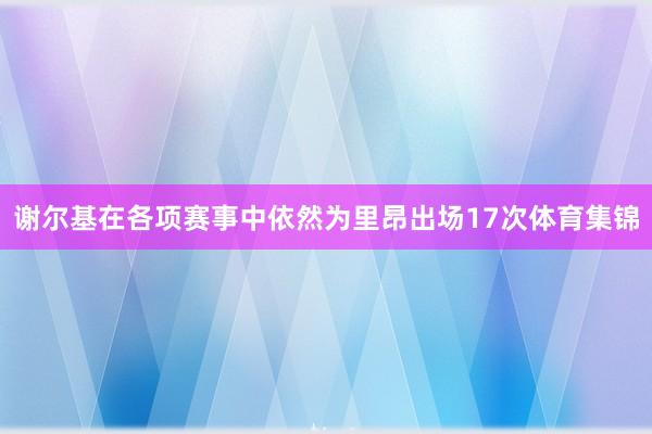谢尔基在各项赛事中依然为里昂出场17次体育集锦