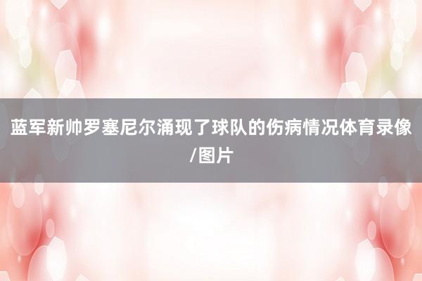 蓝军新帅罗塞尼尔涌现了球队的伤病情况体育录像/图片