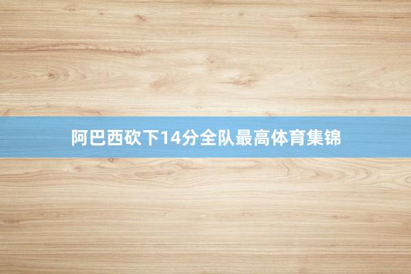 阿巴西砍下14分全队最高体育集锦