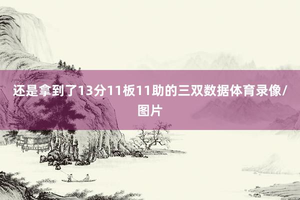 还是拿到了13分11板11助的三双数据体育录像/图片