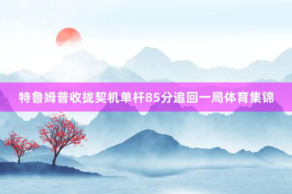 特鲁姆普收拢契机单杆85分追回一局体育集锦