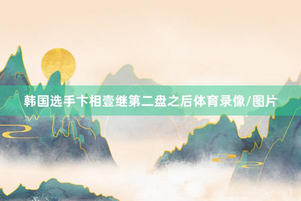 韩国选手卞相壹继第二盘之后体育录像/图片
