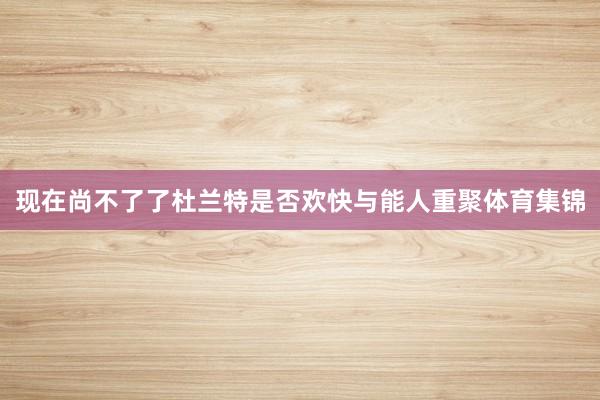 现在尚不了了杜兰特是否欢快与能人重聚体育集锦