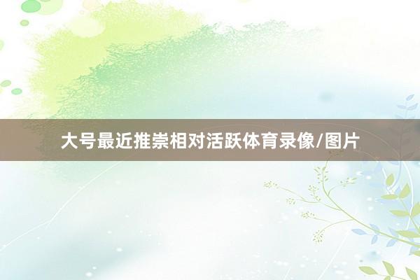 大号最近推崇相对活跃体育录像/图片
