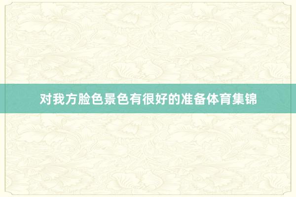 对我方脸色景色有很好的准备体育集锦