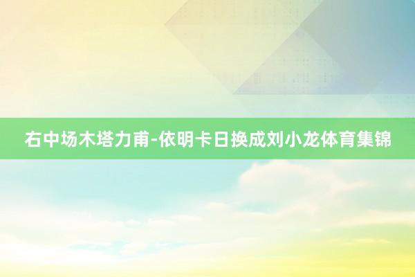 右中场木塔力甫-依明卡日换成刘小龙体育集锦