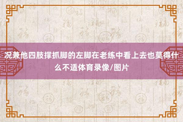 况兼他四肢撑抓脚的左脚在老练中看上去也莫得什么不适体育录像/图片