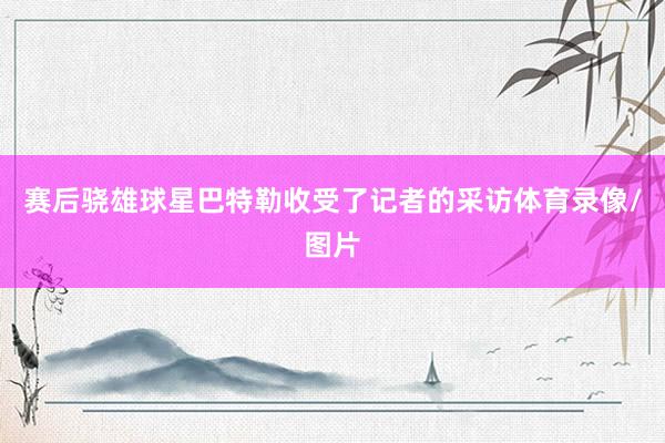 赛后骁雄球星巴特勒收受了记者的采访体育录像/图片