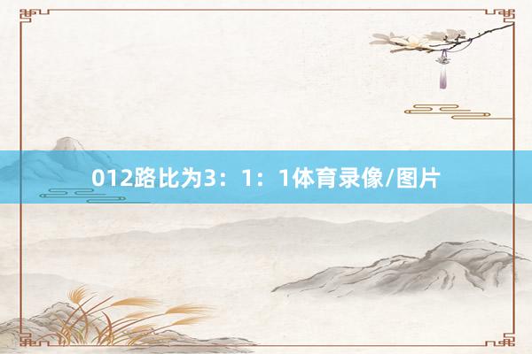 012路比为3：1：1体育录像/图片