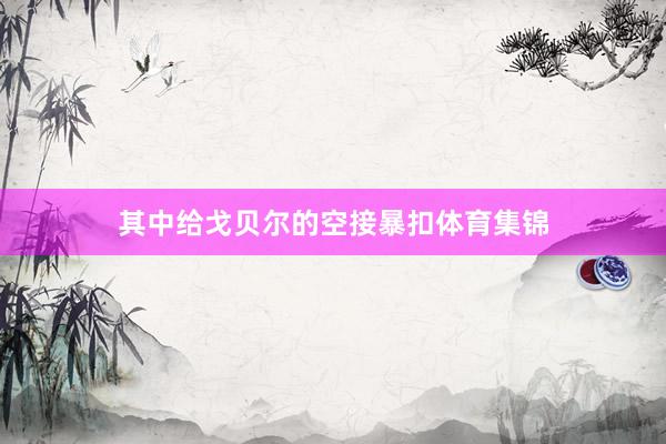 其中给戈贝尔的空接暴扣体育集锦