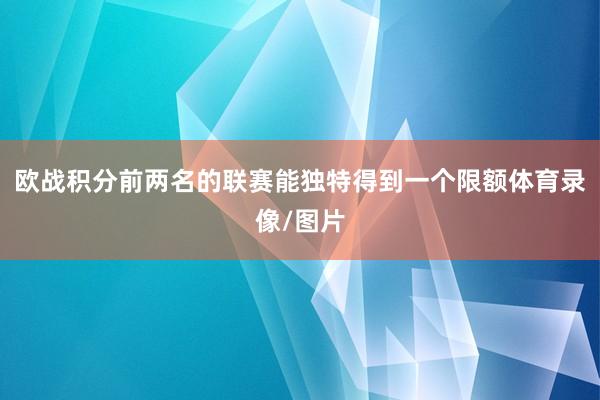 欧战积分前两名的联赛能独特得到一个限额体育录像/图片