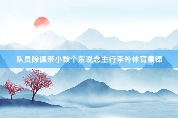 队员除佩带小数个东说念主行李外体育集锦