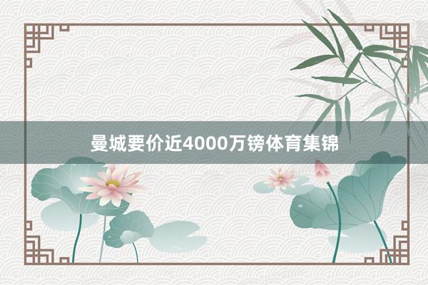 曼城要价近4000万镑体育集锦