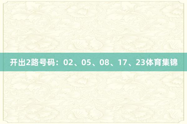 开出2路号码：02、05、08、17、23体育集锦