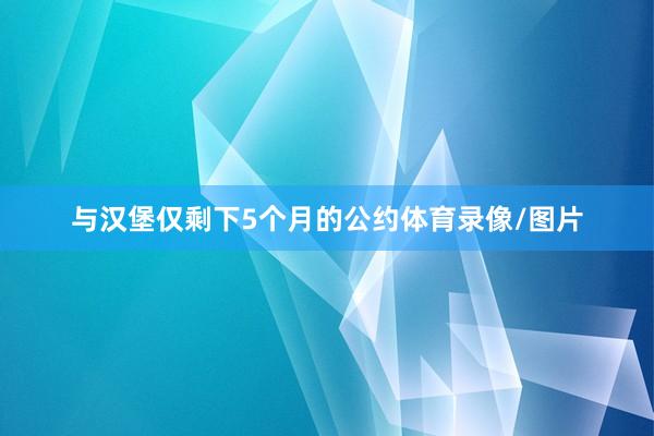 与汉堡仅剩下5个月的公约体育录像/图片