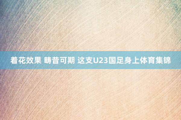 着花效果 畴昔可期 这支U23国足身上体育集锦