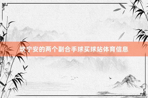 坎宁安的两个副合手球买球站体育信息