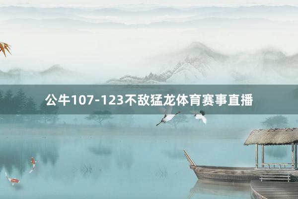 公牛107-123不敌猛龙体育赛事直播