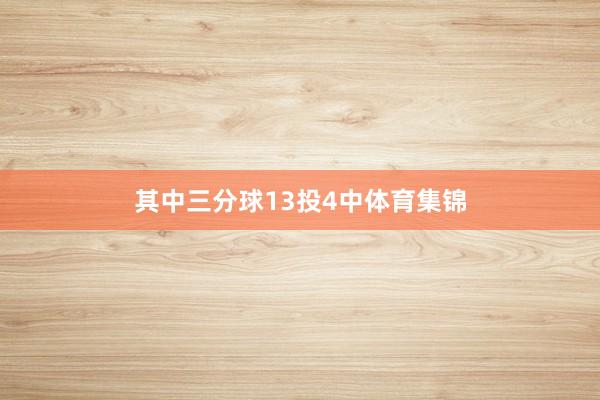 其中三分球13投4中体育集锦