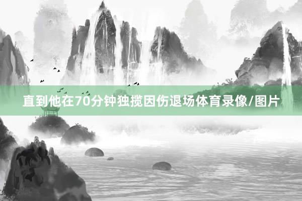 直到他在70分钟独揽因伤退场体育录像/图片