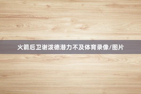 火箭后卫谢泼德潜力不及体育录像/图片
