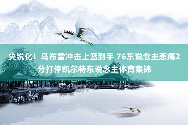 尖锐化！乌布雷冲击上篮到手 76东说念主悲痛2分打停凯尔特东说念主体育集锦