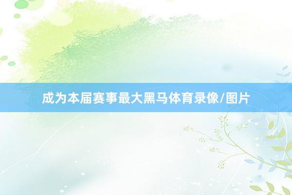 成为本届赛事最大黑马体育录像/图片