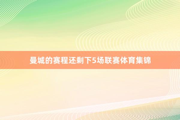曼城的赛程还剩下5场联赛体育集锦