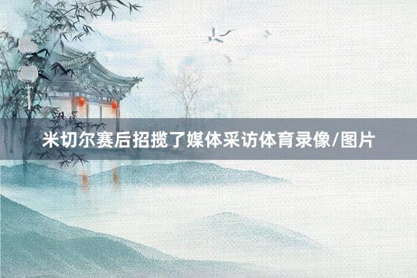 米切尔赛后招揽了媒体采访体育录像/图片