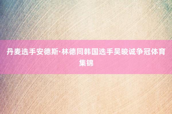 丹麦选手安德斯·林德同韩国选手吴晙诚争冠体育集锦