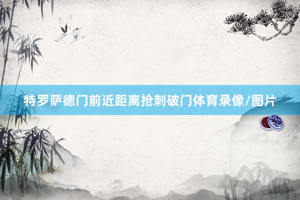 特罗萨德门前近距离抢刺破门体育录像/图片